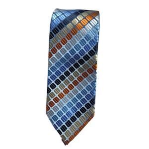 Blue Polka Dot Geometric Tie JOHN Sparks Modern Geometric Business Party